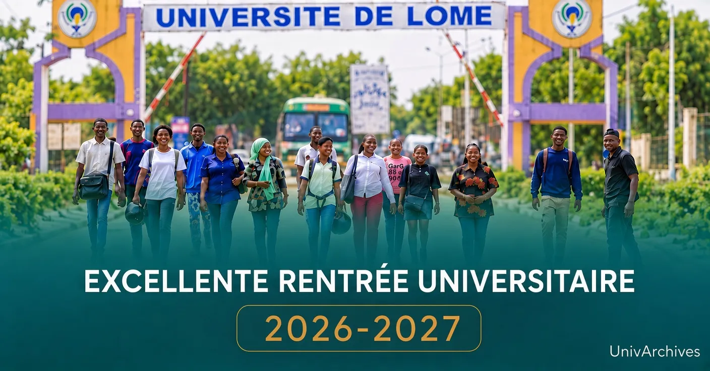 DÉCOUPAGE DE L’ANNÉE ACADÉMIQUE 2026-2027 DE L’UNIVERSITÉ DE LOMÉ