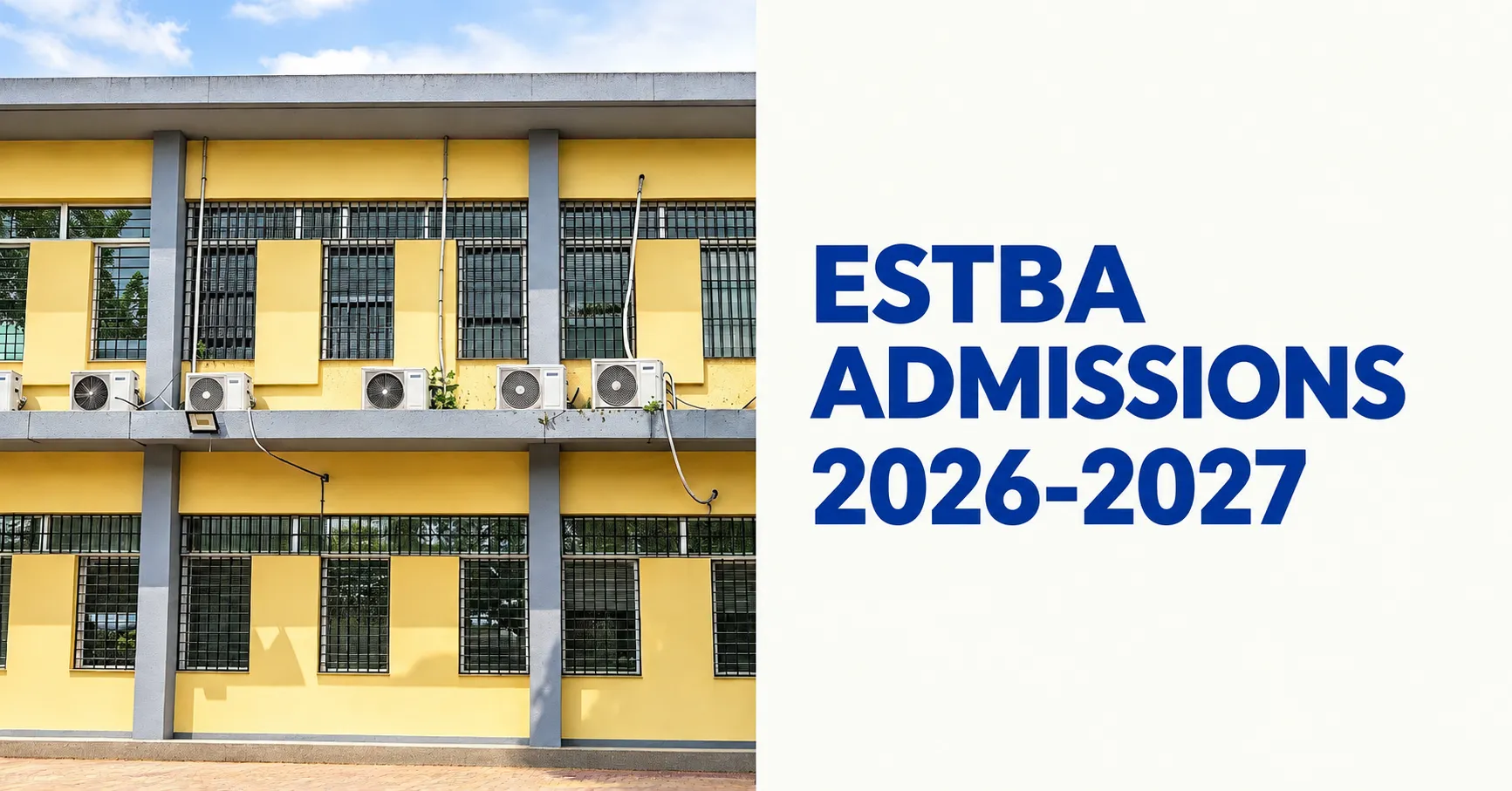 ESTBA : RETRAIT DES DOSSIERS DES CANDIDATS AUX CONCOURS D’ENTRÉE 2026-2027
