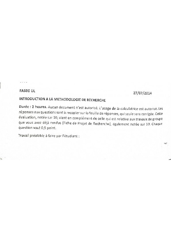 Couverture de Introduction à la méthodologie de recherche