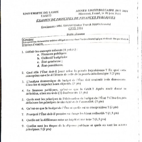 Couverture de Principes de finances publiques