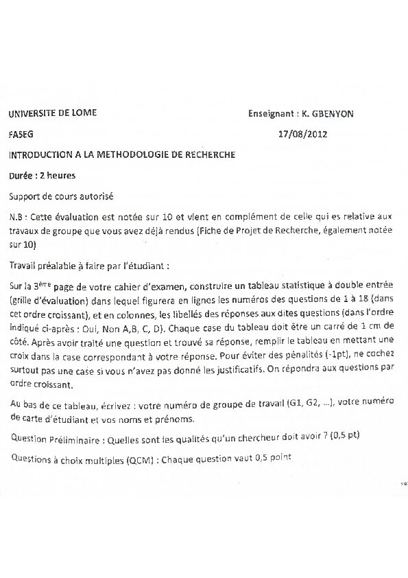 Couverture de Introduction à la méthodologie de recherche