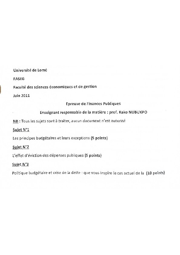 Couverture de Finances publiques