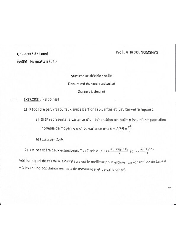 Couverture de Statistique décisionnelle