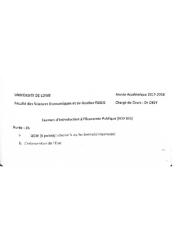 Couverture de Introduction à l'économie publique