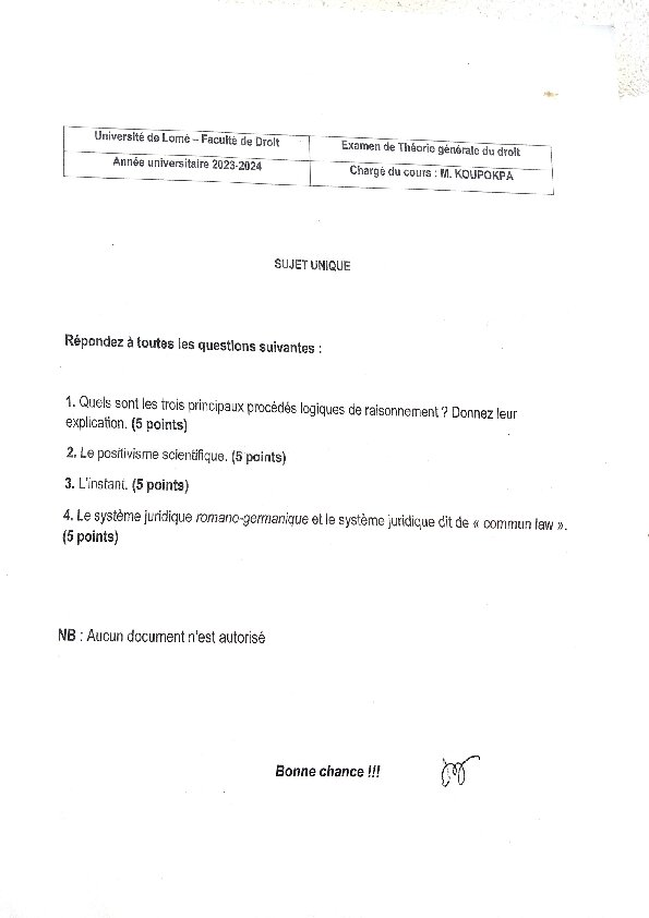 Couverture de Théorie générale du droit (REDP,ADGL)