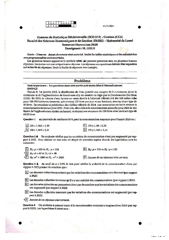 Couverture de Statistique décisionnelle