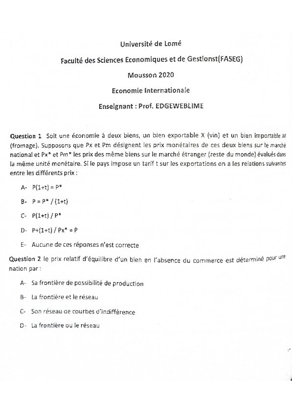 Couverture de Économie internationale