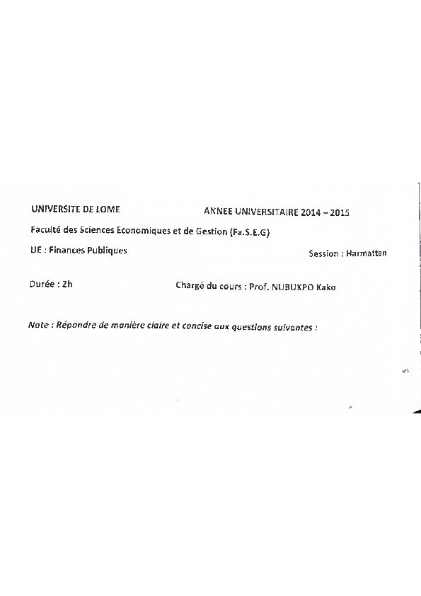 Couverture de Finances publiques