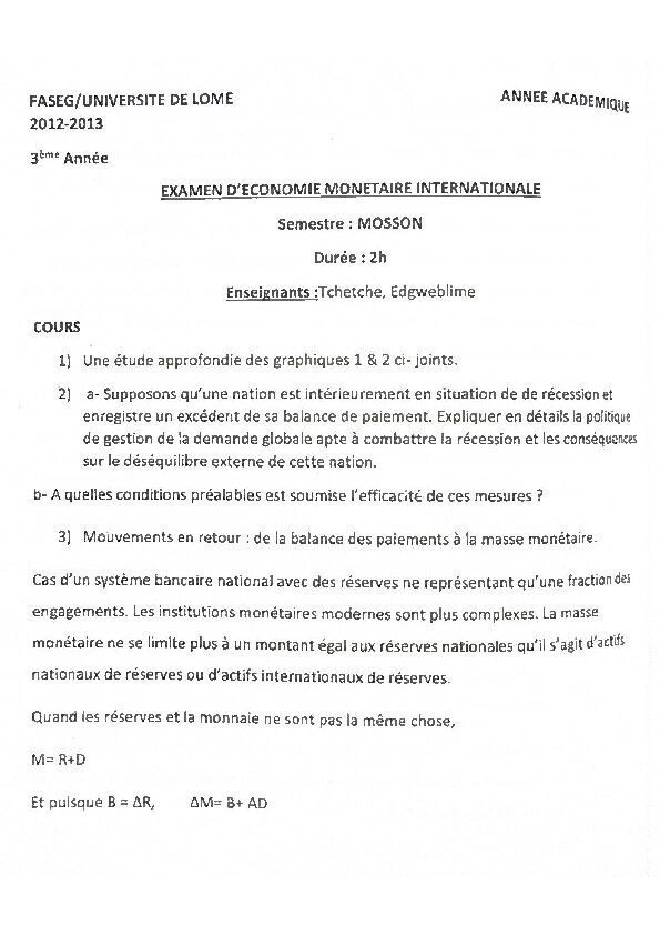 Couverture de Economie monétaire internationale