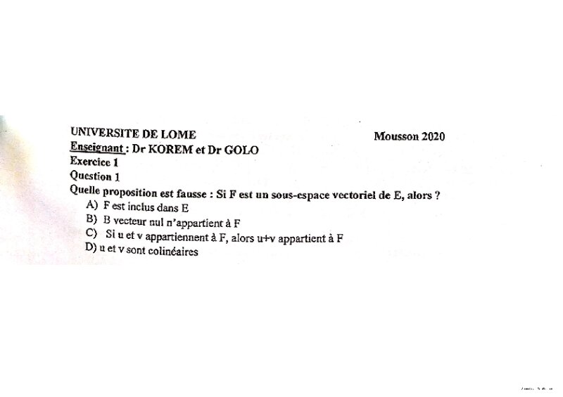 Couverture de Algèbre linéaire 