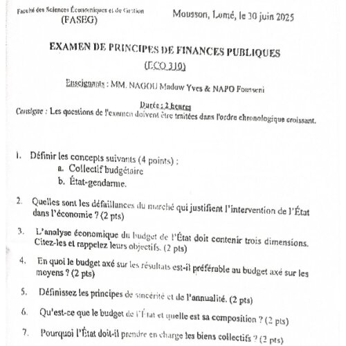 Couverture de Principes de finances publiques