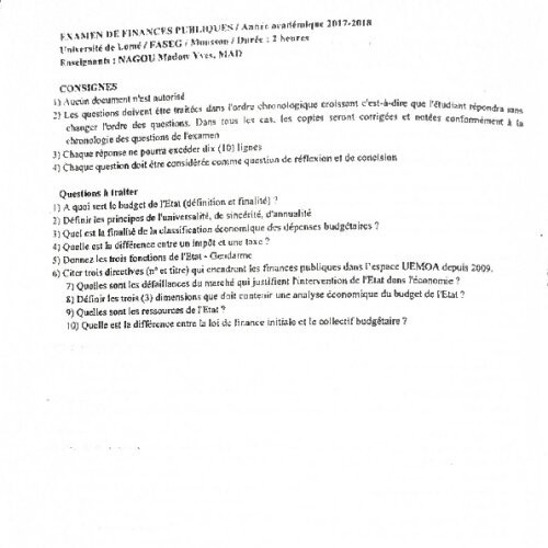 Couverture de Principes de finances publiques