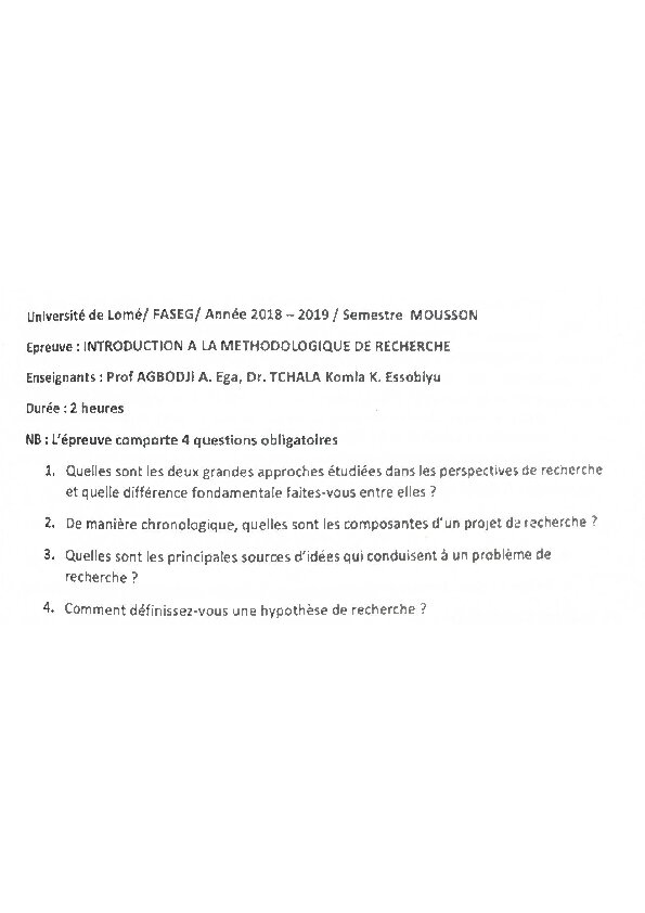 Couverture de Introduction à la méthodologie de recherche