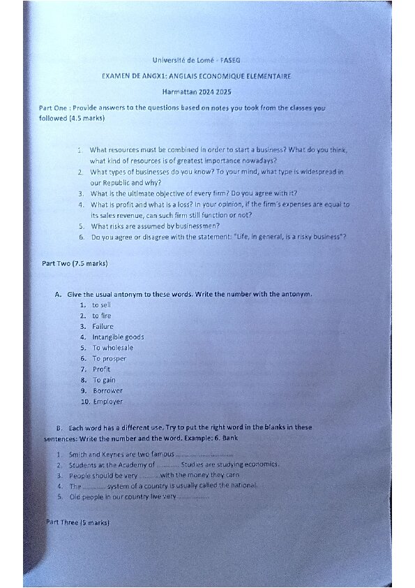 Couverture de Anglais économique élémentaire