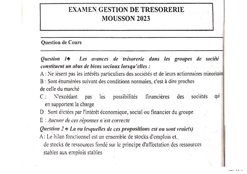 Couverture de Gestion de la trésorerie