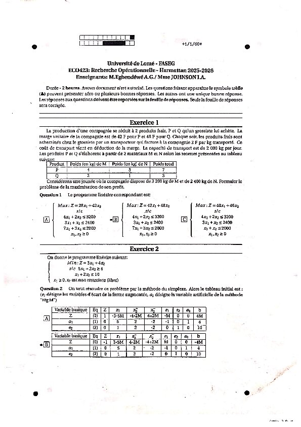 Couverture de Recherche opérationnelle