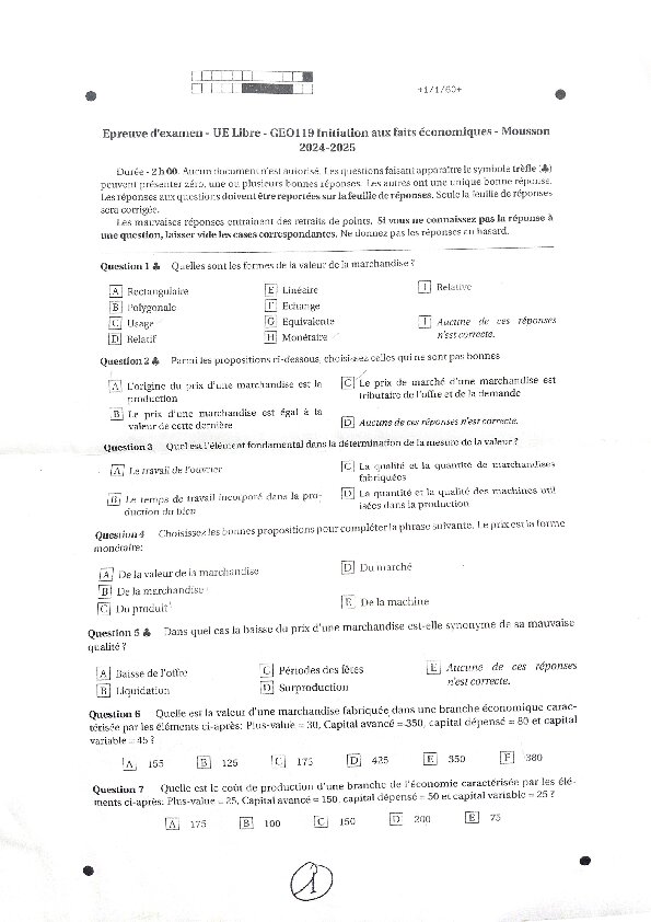 Couverture de Faits économiques
