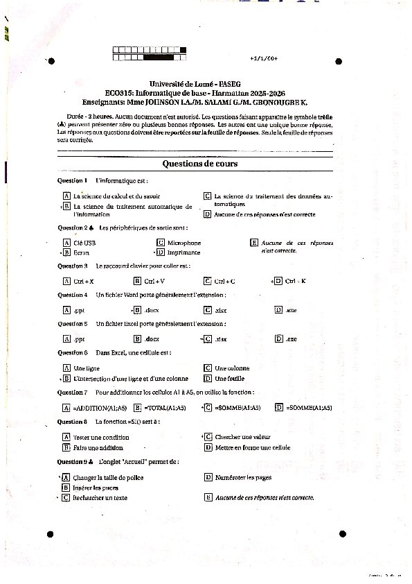 Couverture de Informatique de base